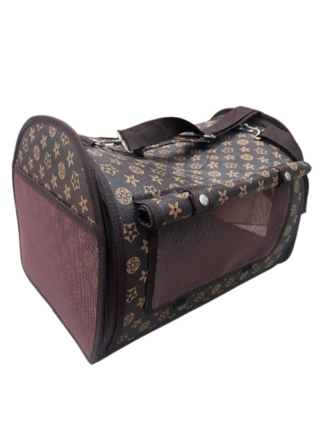 حقيبة حمل القطط بنية اللون - Image 2